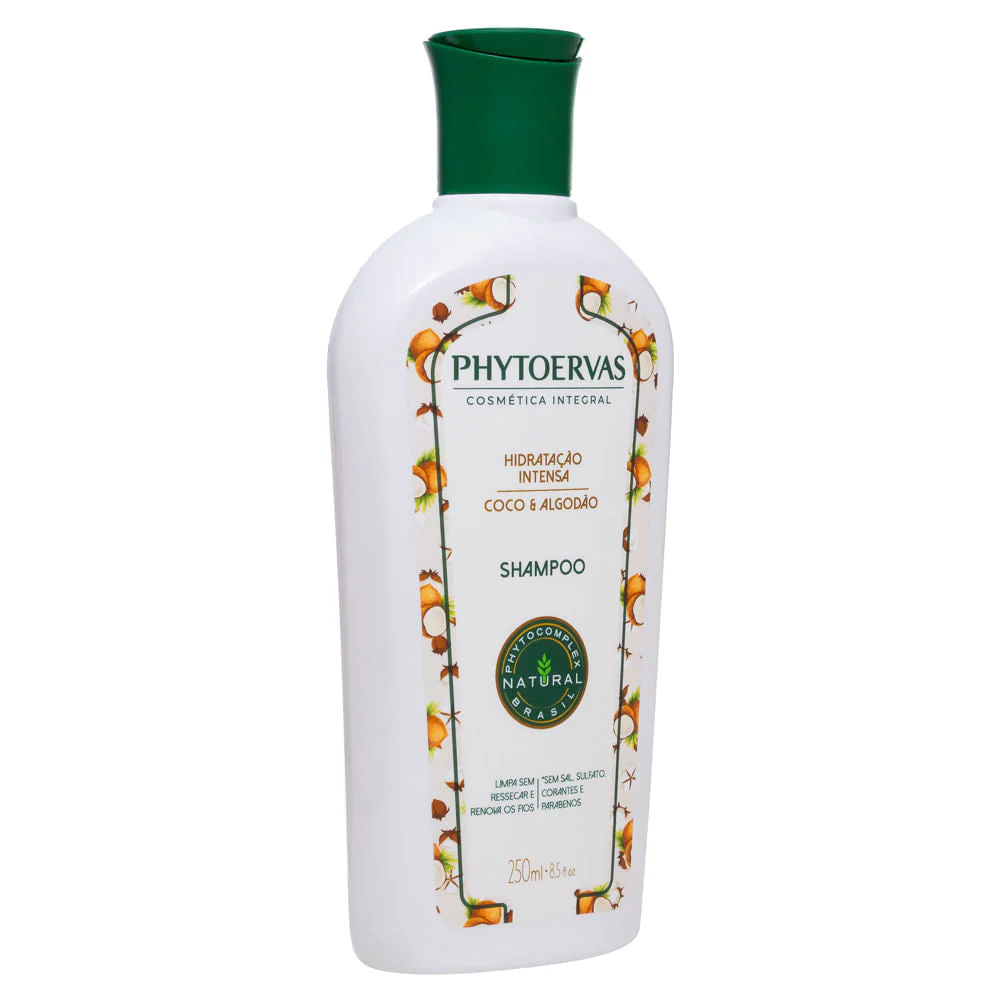 Phytoervas Shampoo Intense Hydration Coconut and Cotton 250ml - Image 2