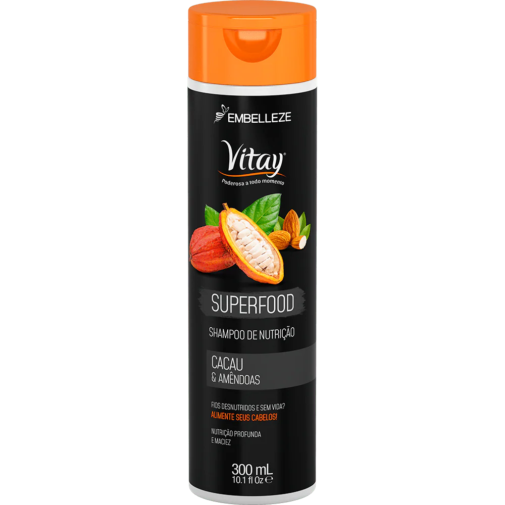 Vitay Shampoo Superfood Cocoa And Almonds 300ml