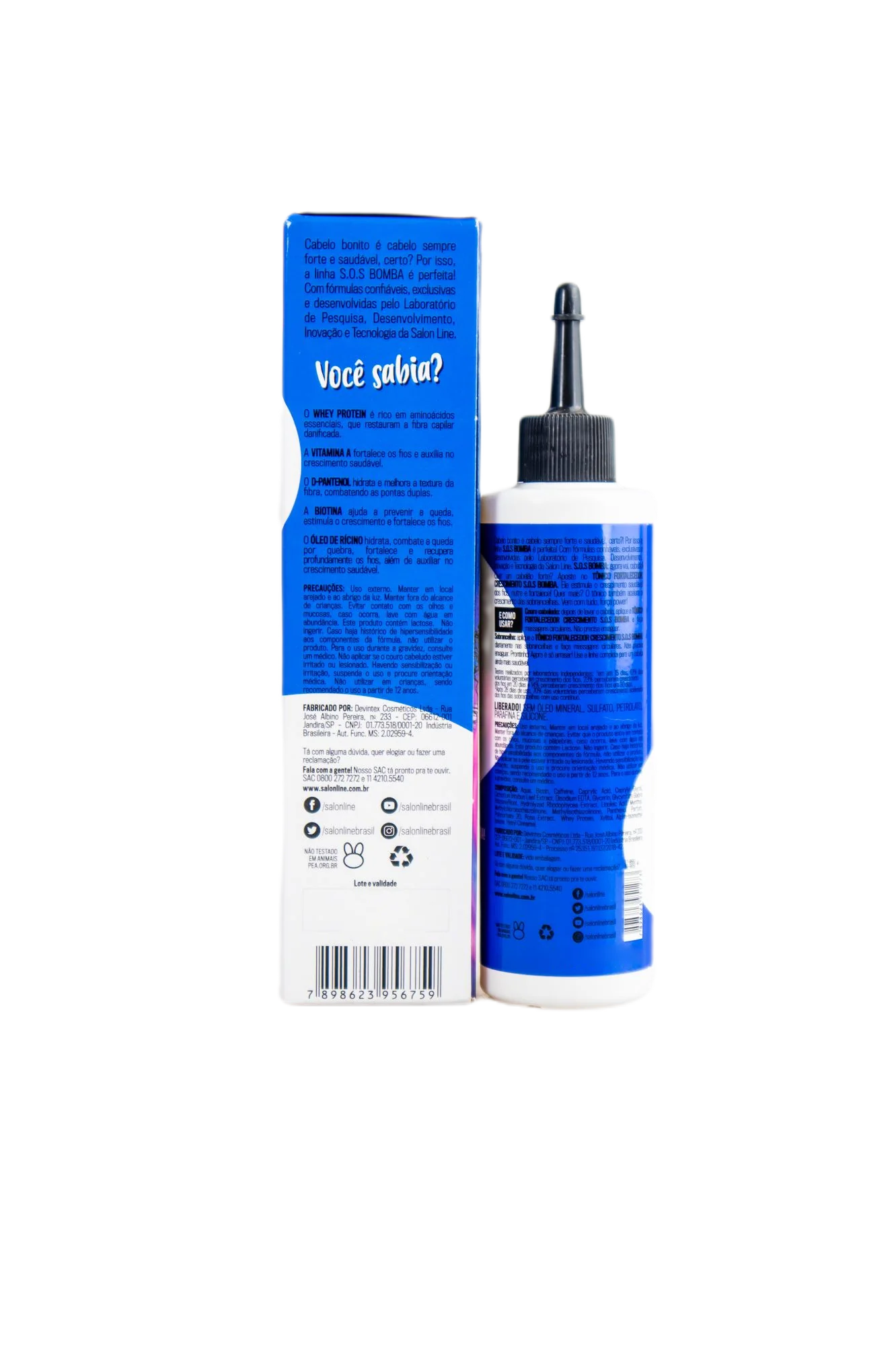 Salon Line Strenght Hair Grow Original Whey Protein SOS Bomba Kit 3 Products - Image 3