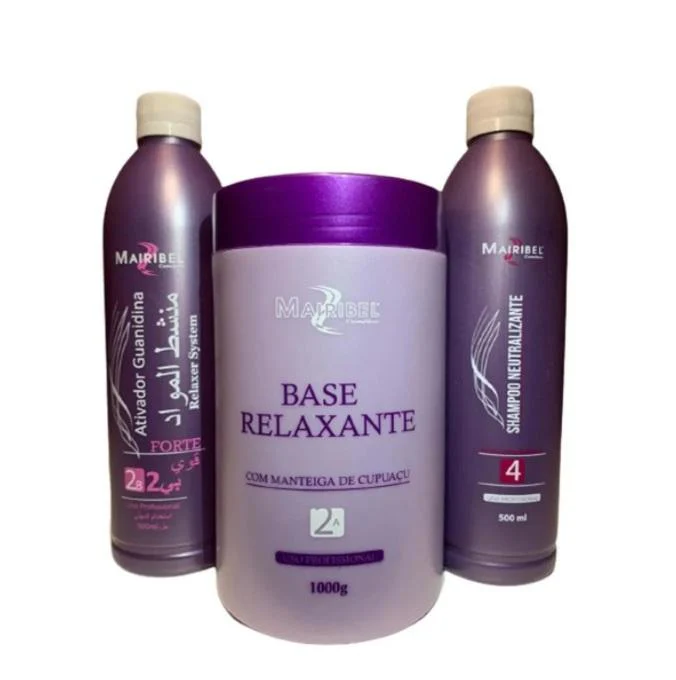 Strong Guanidine Activator Relaxation Smoothing Treatment Kit 3 Itens - Mairibel