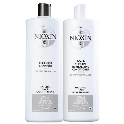 System 1 Therapy Thicker Fuller Natural Hair Light Tuning Kit 2x1000ml - Nioxin