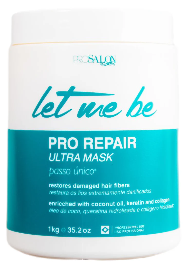 Let Me Be Pro Repair Ultra Mask w/ Coconut Oil, Keratin and Collagen 1kg - ProSalon - Image 4