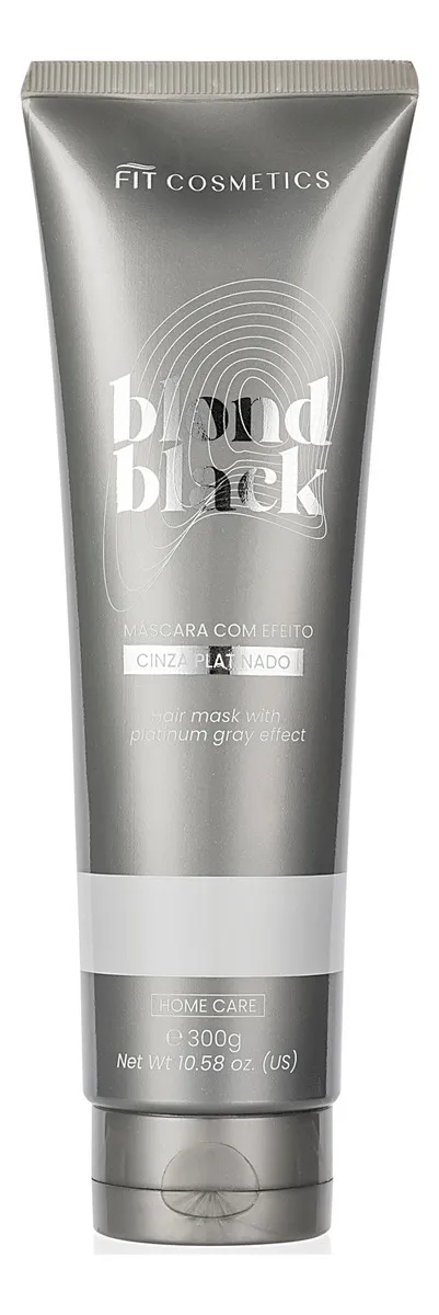 Tinting Platinum Gray Effect Blond Black Home Care Mask 300g - Fit Cosmetics