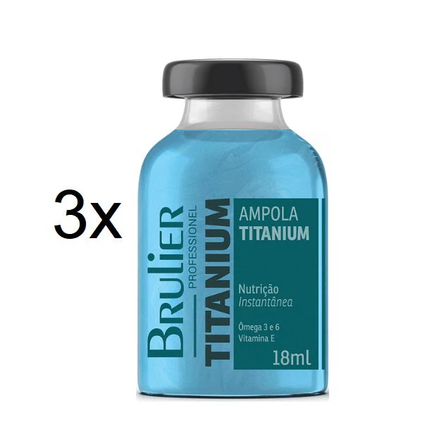 Titanium Hair Treatment Ampoule Instant Nourishing Softness 18ml - Brulier