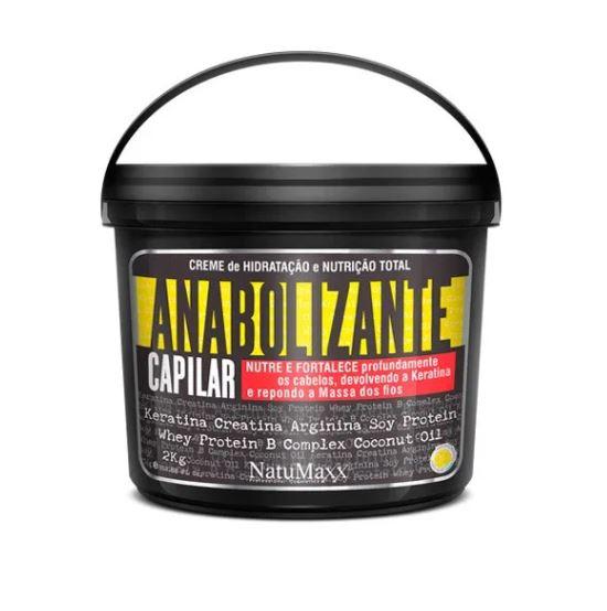 Total Nutrition Hydration Cream Anabolic Hair Strengthens Mask 2Kg - Natumaxx