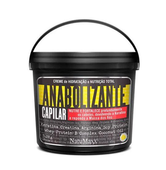 Total Nutrition Hydration Cream Anabolic Hair Strengthens Mask 3,2Kg - Natumaxx
