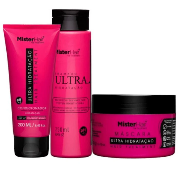 Ultra Hydration Moisturizing Caviar Shea Butter Treatment 3 Itens - Mister Hair