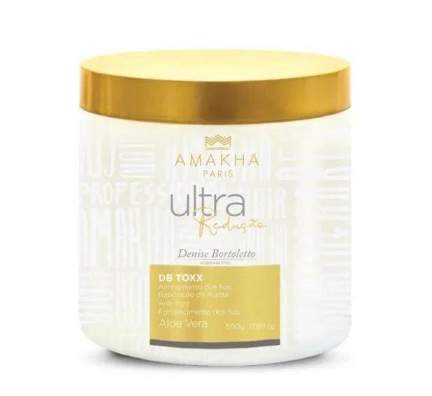 Ultra Reduction White DB Toxx Aloe Vera Anti Frizz Alignment Mask 500g - Amakha