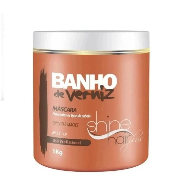 Varnish Bath Shine Softness Alignment Keratin Treatment Mask 1Kg - Shine Hair