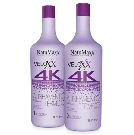 Veloxx 4K Brazilian Blowout Thermal Alignment Progressive Brush 2x1L - Natumaxx