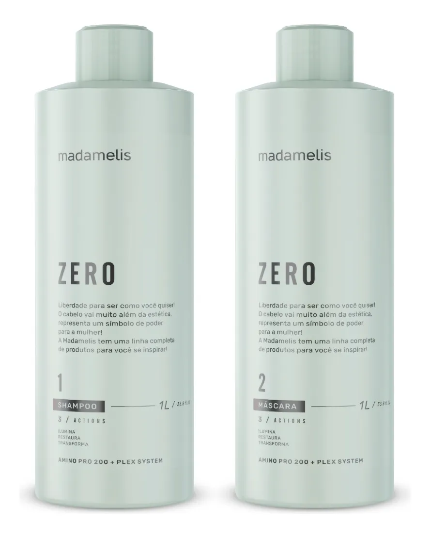 Zero Formol Free Progressive Brush Straightener Treatment Kit 2x1L - Madamelis
